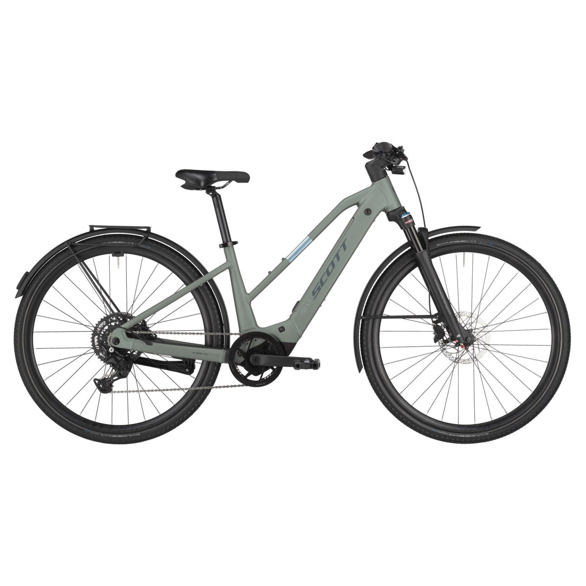 Bicicletas Eléctricas eUrbanas Scott Passage 30 Slope 2025 Highland Green #2