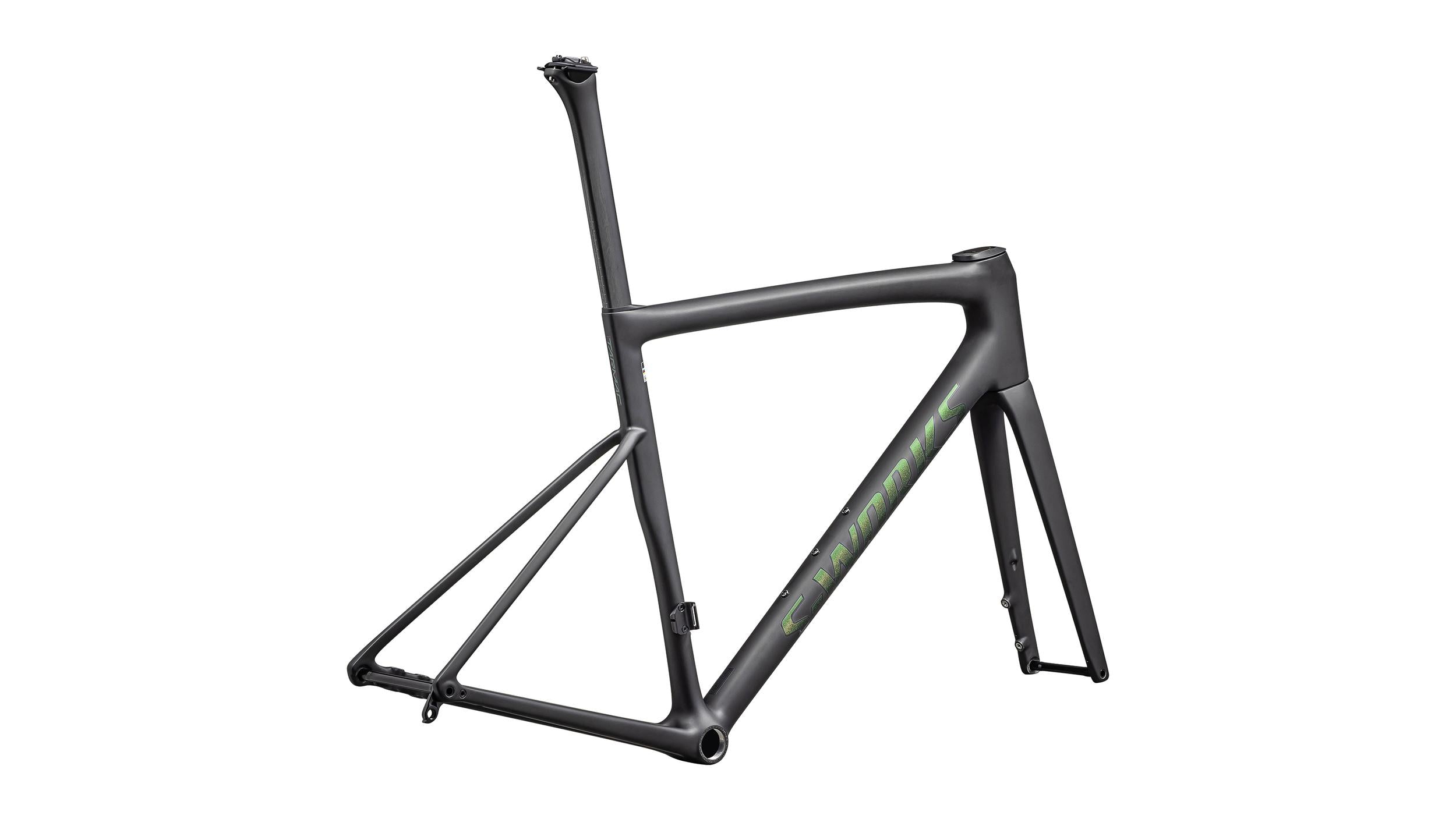S-Works Tarmac SL8 RTP Cuadro Carretera Specialized 2025 Satin Carbon Rtp/Silver To Green Pearl #3