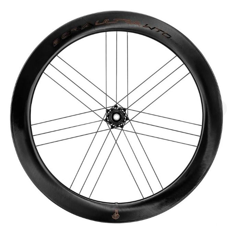 Juego Ruedas Campagnolo Bora Ultra WTO 60 2WF C23 Tubeless Ready Freno Disco Center Lock HG11 Carbono Negro
