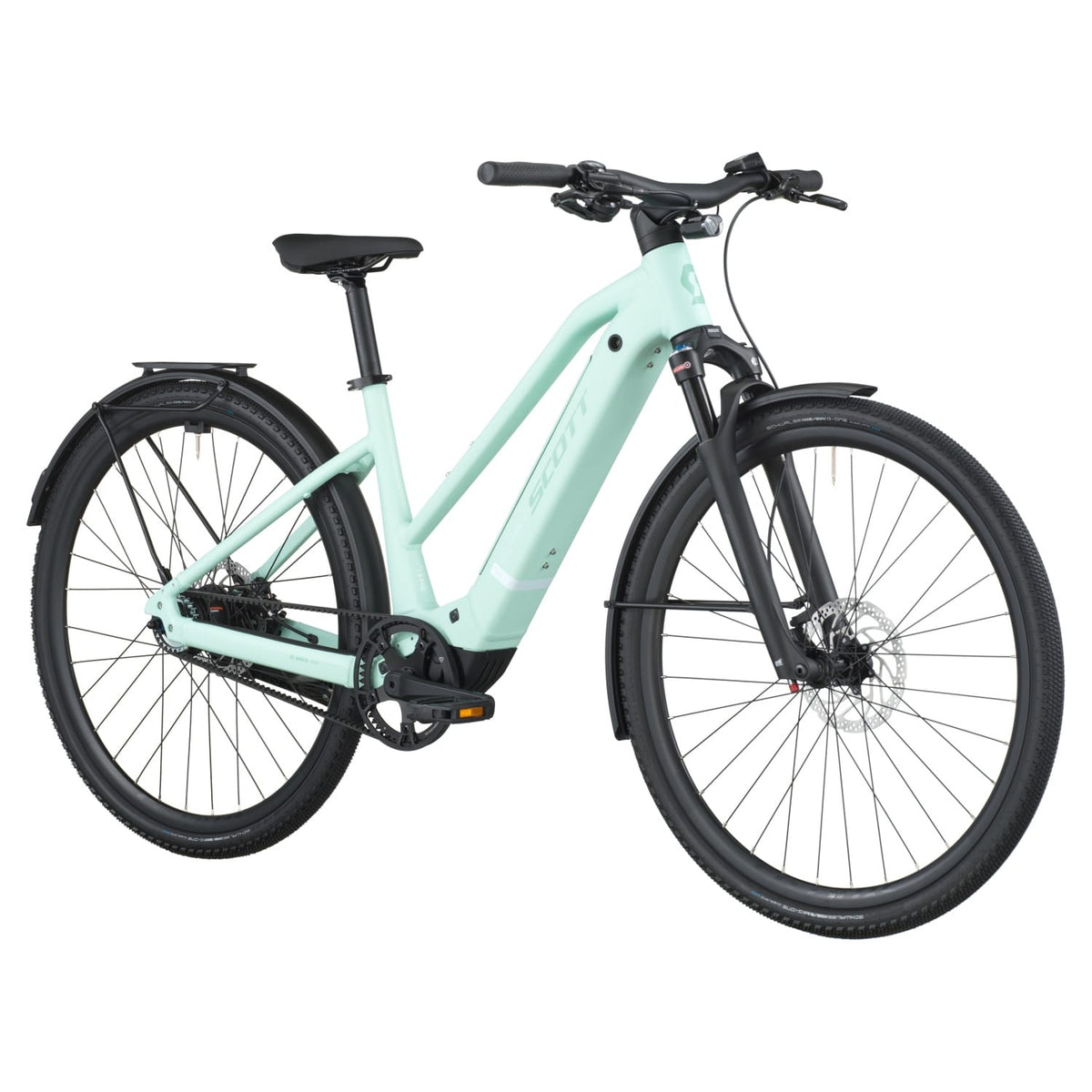 Bicicletas Eléctricas eUrbanas Scott Passage 10 Belt Slope 2026 Mint Green
