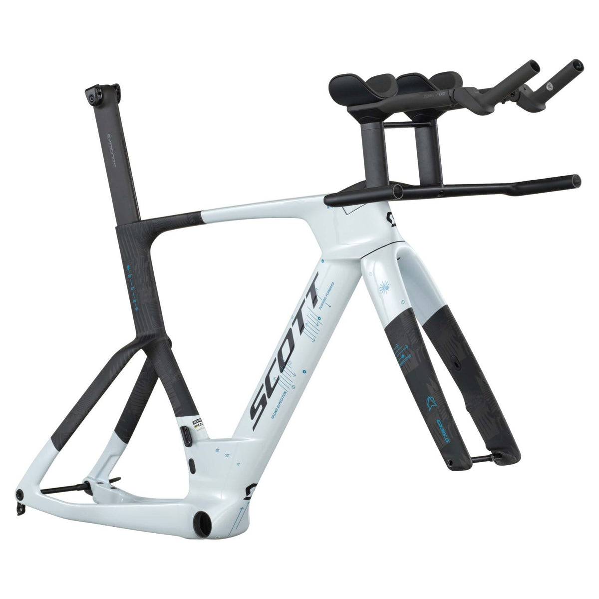 Cuadros Bicicleta Triatlon Cuadro Scott Plasma RC TT HMX 2026 Cumulus White/Carbon #3