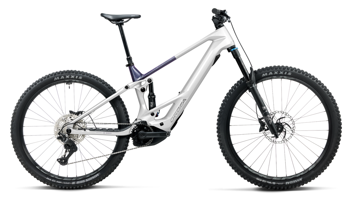 Bicicletas Eléctricas eEnduro Orbea Wild TR M20 2027 White Chic/Tanzanite Evo C. View Gloss